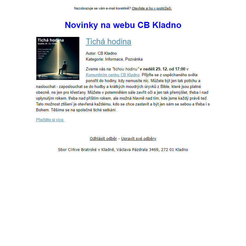 CB Kladno - novinky na webu (1)