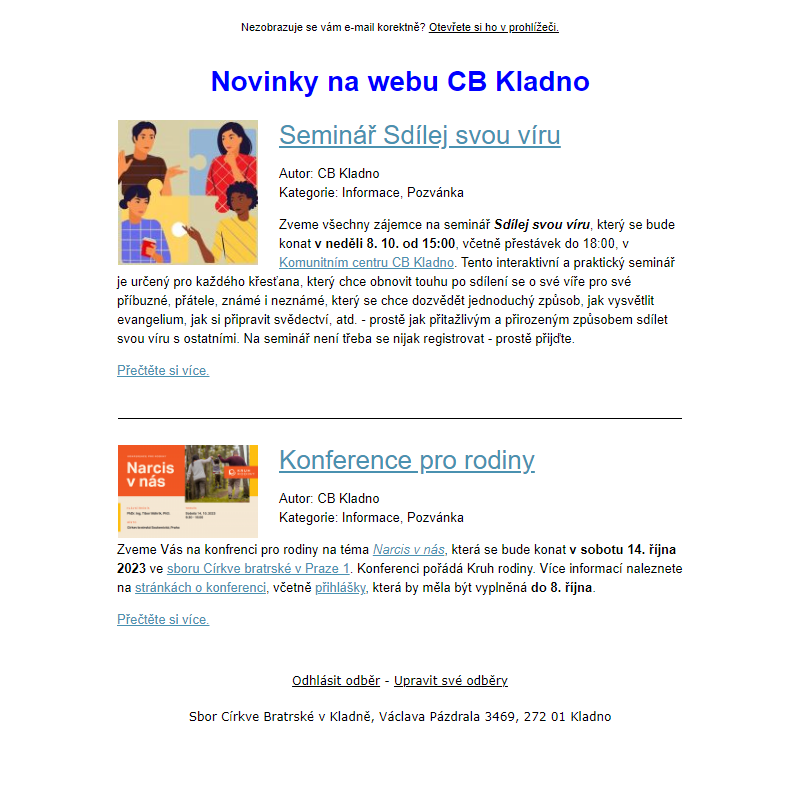 CB Kladno - novinky na webu (2)