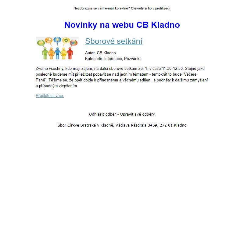 CB Kladno - novinky na webu (1)