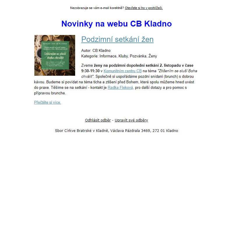 CB Kladno - novinky na webu (1)