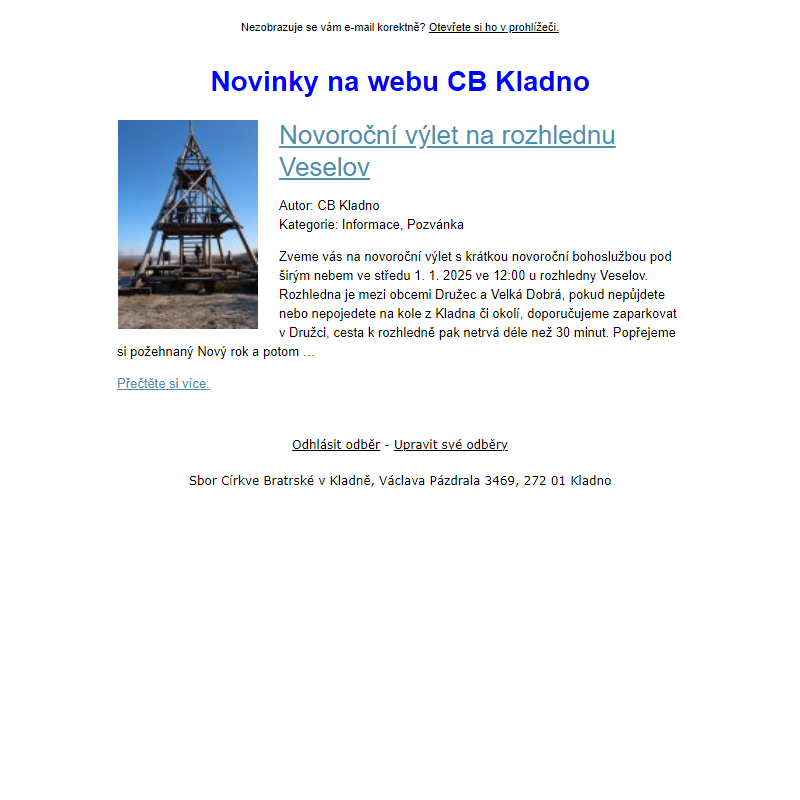 CB Kladno - novinky na webu (1)