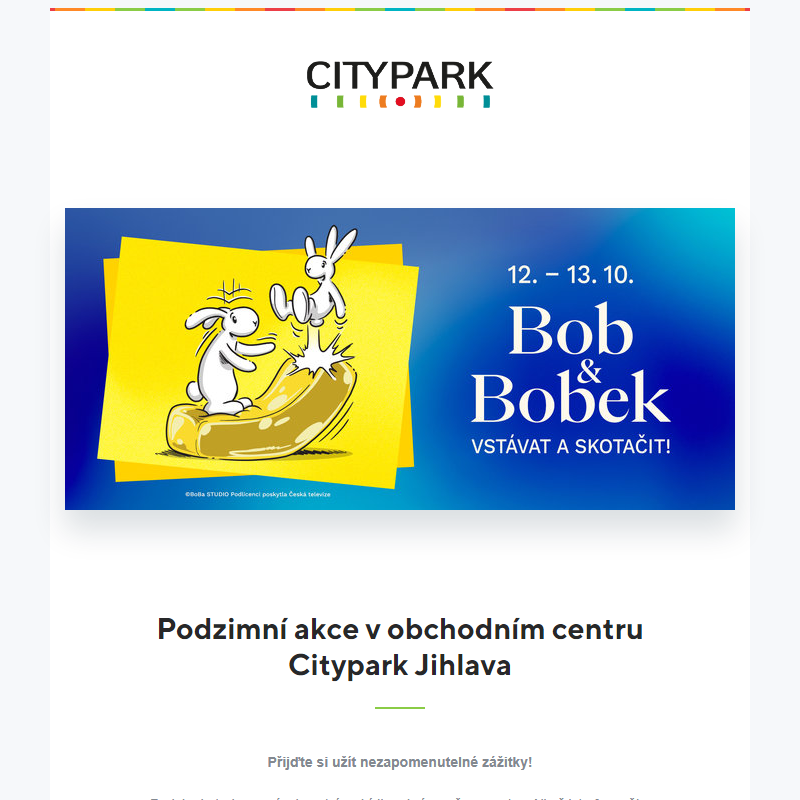 Podzimní akce v obchodním centru Citypark Jihlava