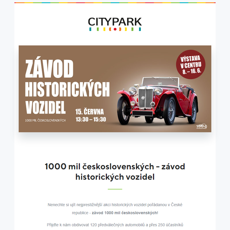 1000 mil československých - závod historických vozidel pro opravdové sportsmany