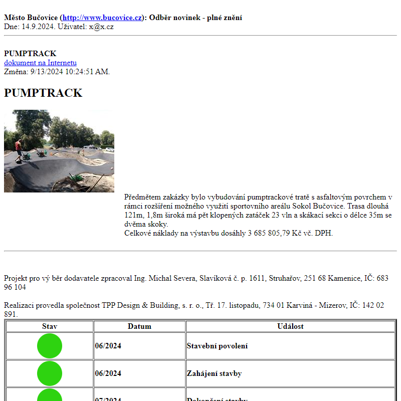 Odběr novinek ze dne 14.9.2024 - dokument PUMPTRACK