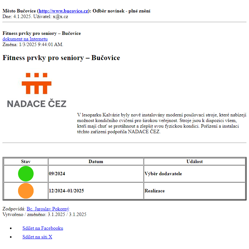 Odběr novinek ze dne 4.1.2025 - dokument Fitness prvky pro seniory – Bučovice