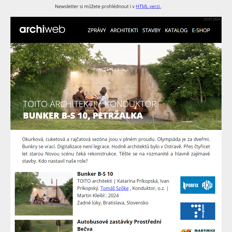 archiweb.cz - newsletter 25/07/2024