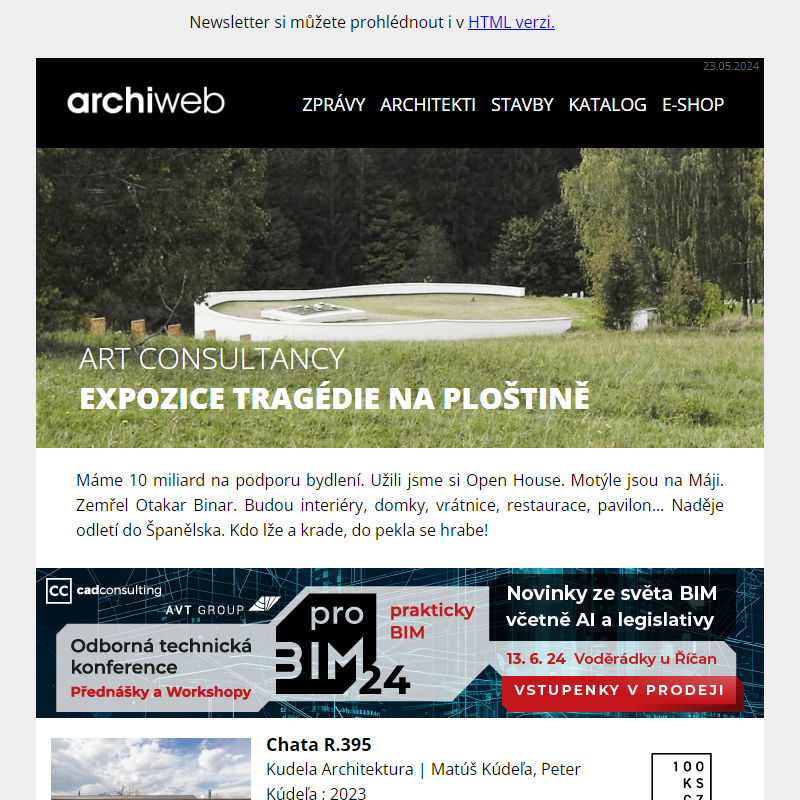 archiweb.cz - newsletter 23/05/2024