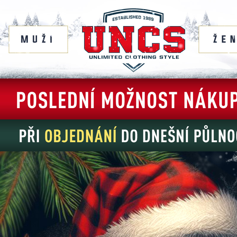 UNCS _ POSLEDNÍ MOŽNOST vánočního __ NÁKUPU _