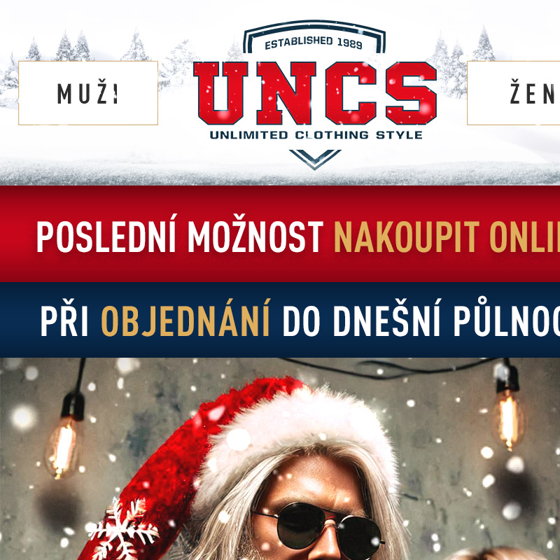 UNCS _ Garance doručení do Vánoc na __ E-SHOPU __