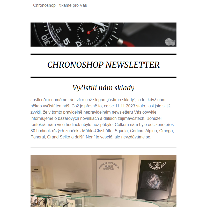 Tikající newsletter