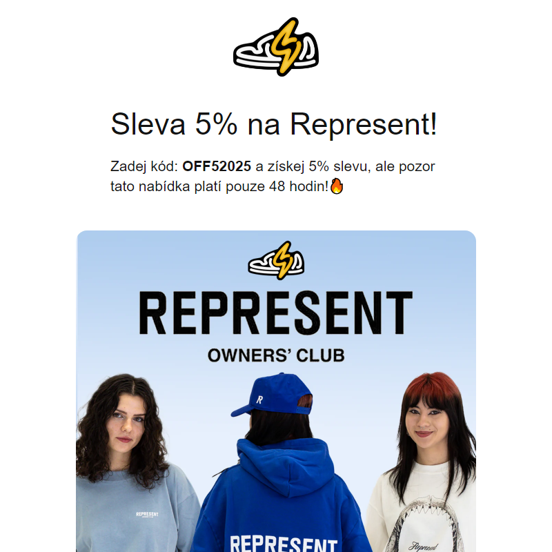 Pšt!_ Slevaaa 5% na všechny Represent produkty!