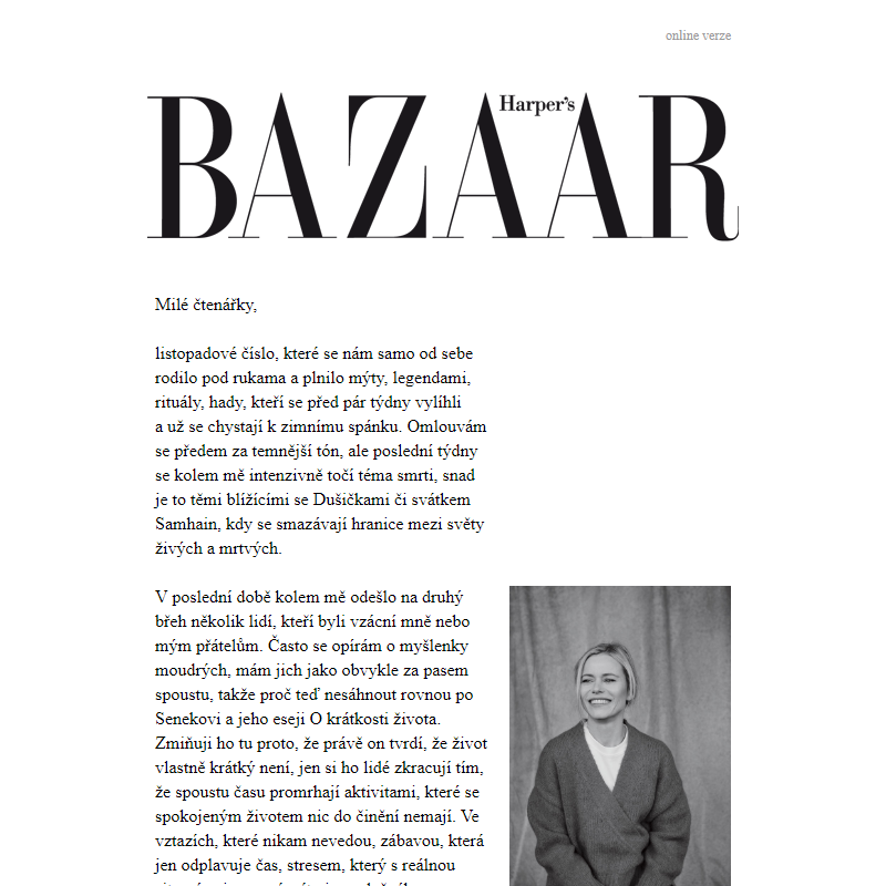 Listopadové číslo Harper's Bazaar již v prodeji!