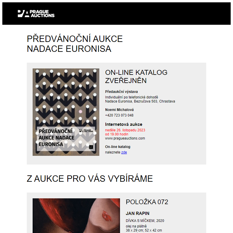 Euronisa - katalog zveřejněn