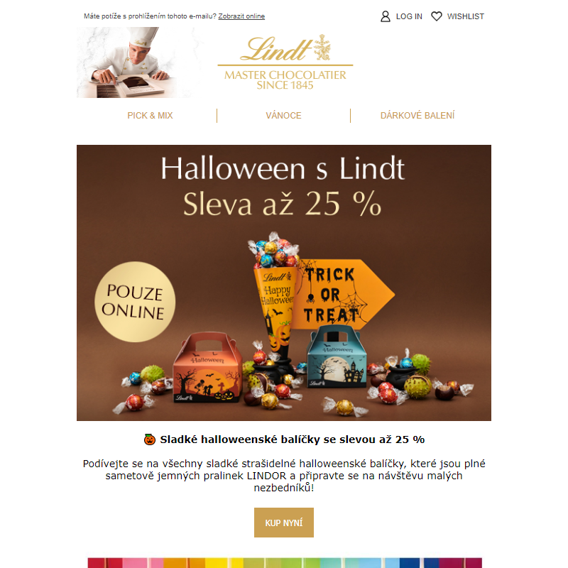 __ Nenechte si ujít! Halloween s Lindt a akce se slevou až 25 %