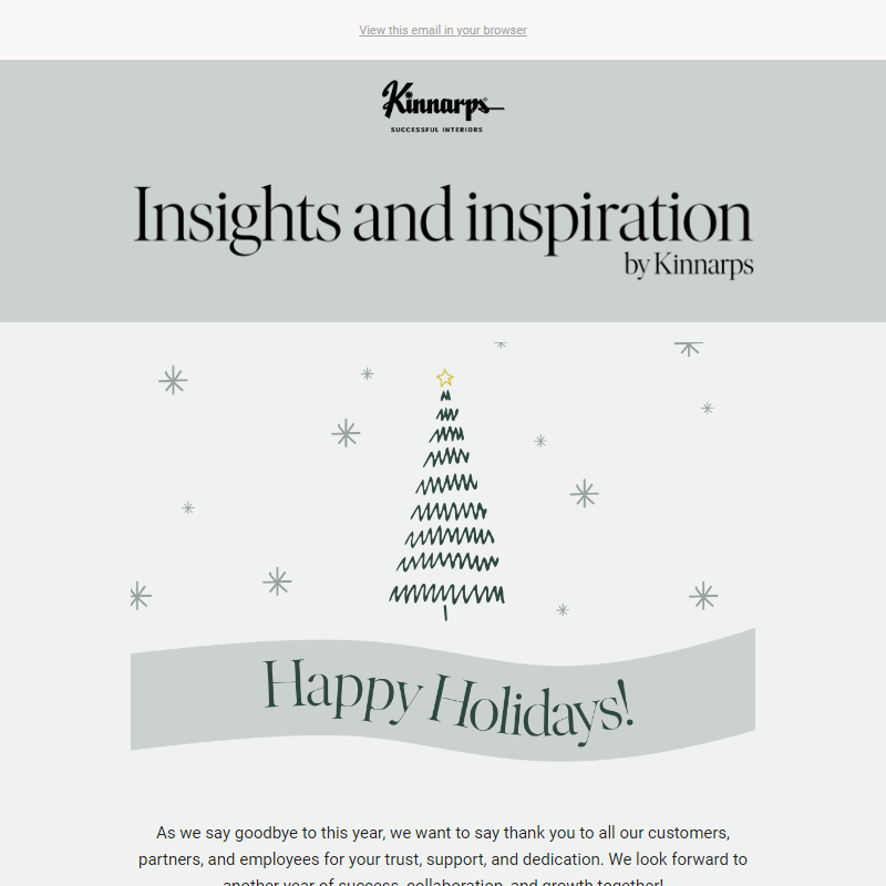 Happy Holidays from Kinnarps!___