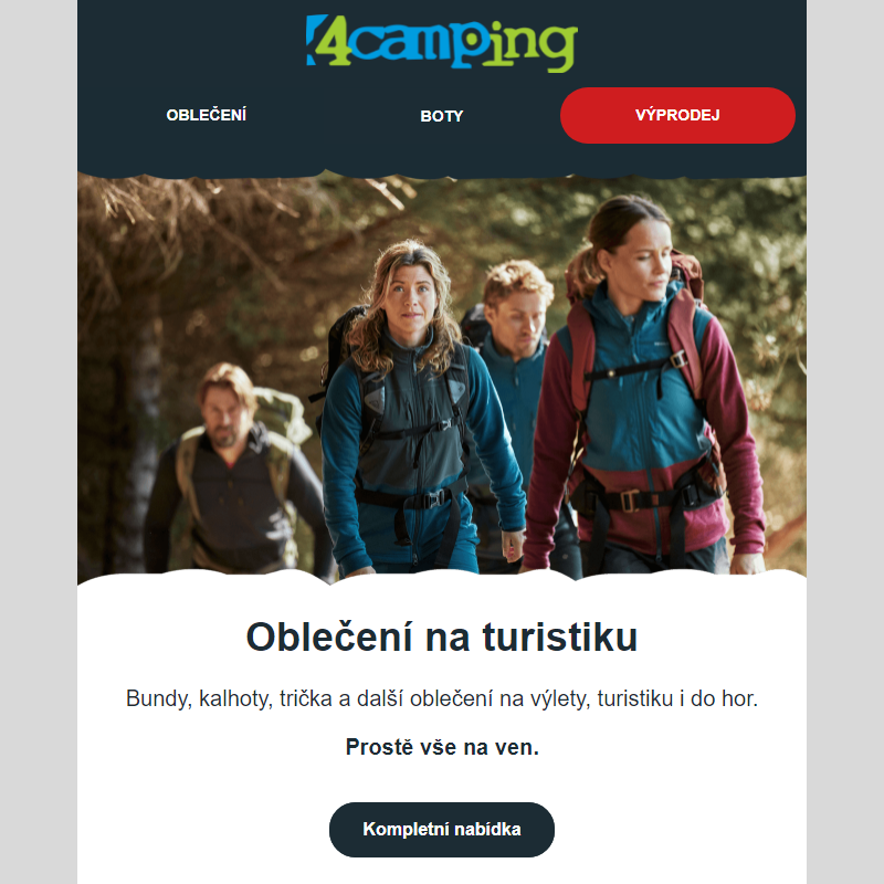 _ Nejširší nabídka turistického oblečení