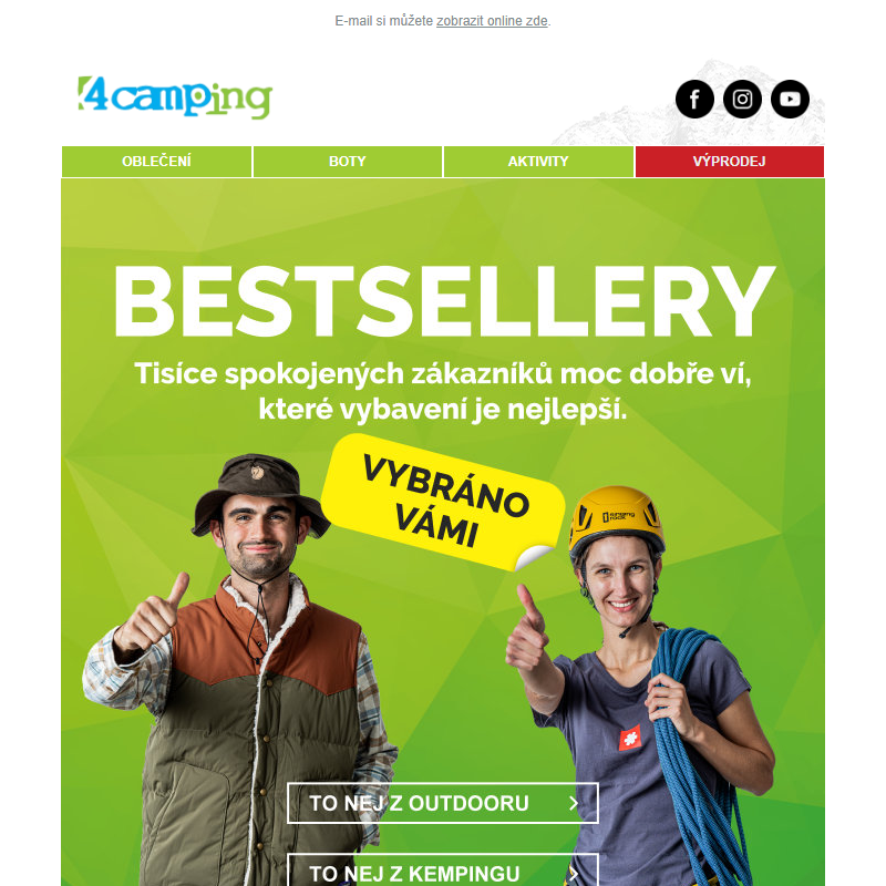 _ Bestsellery 4camping - vybráno vámi