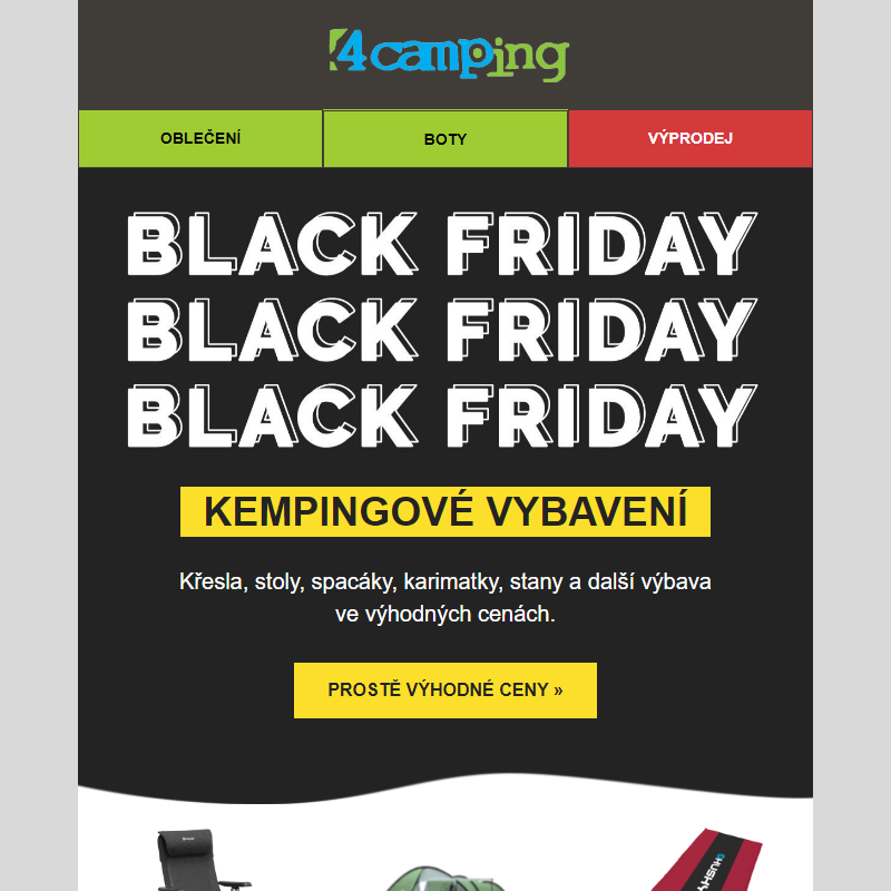 _ Kemping v Black Friday? Není na co čekat.