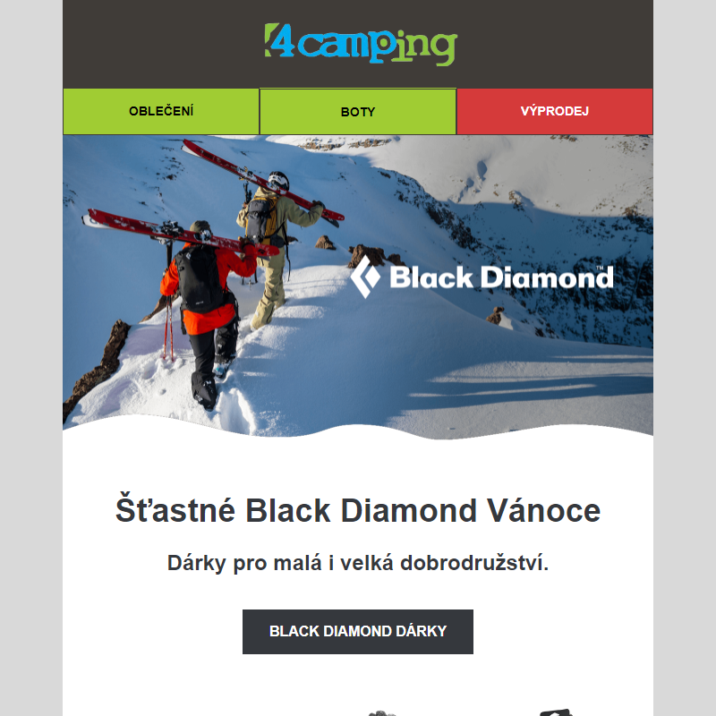 _ Šťastné Black Diamond Vánoce