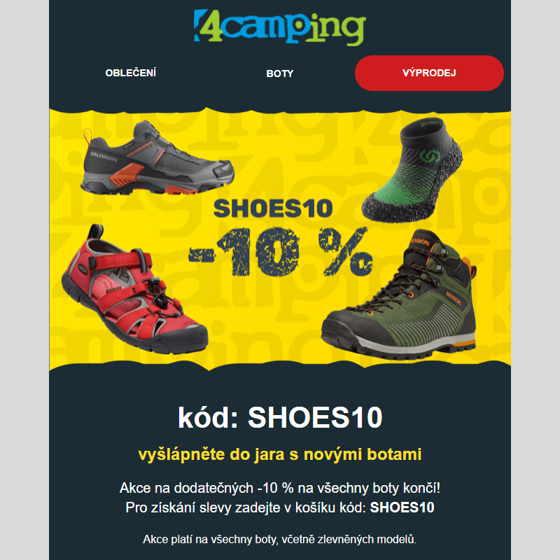 _ Slevový kód: SHOES10 končí, poslední šance!