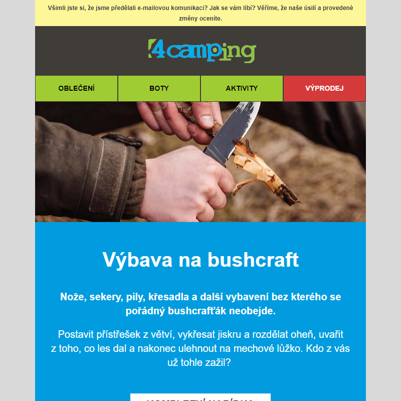 _ Výbava na bushcraft