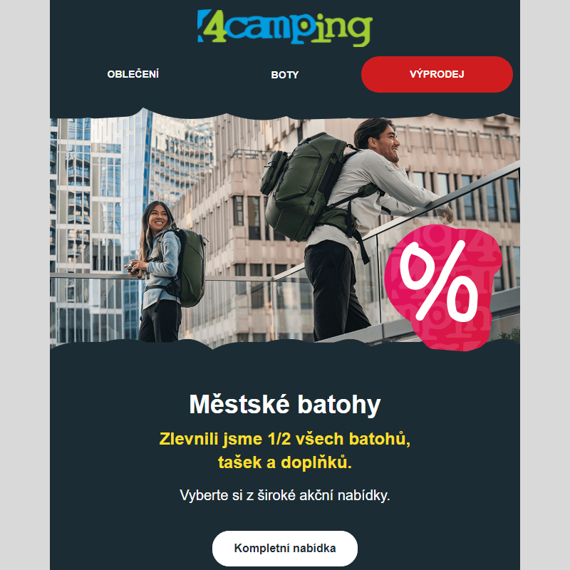 _ Zlevnili jsme _ batohů do města
