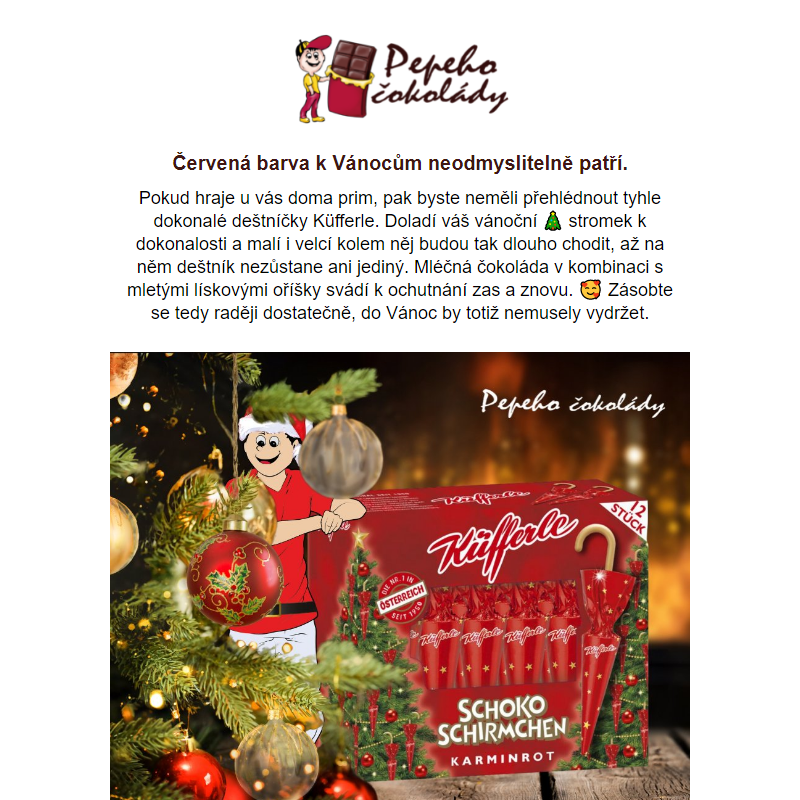 Příznivče kvalitní čokolády, objevte ty nejkouzelnější vánoční sladkosti _