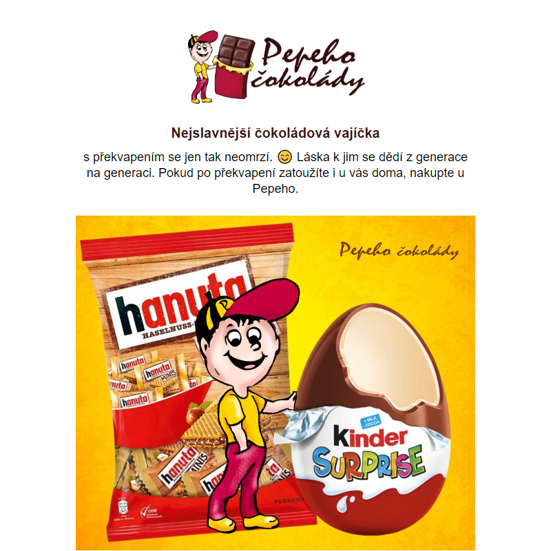  smlsněte si na dobrotách od Kinder!