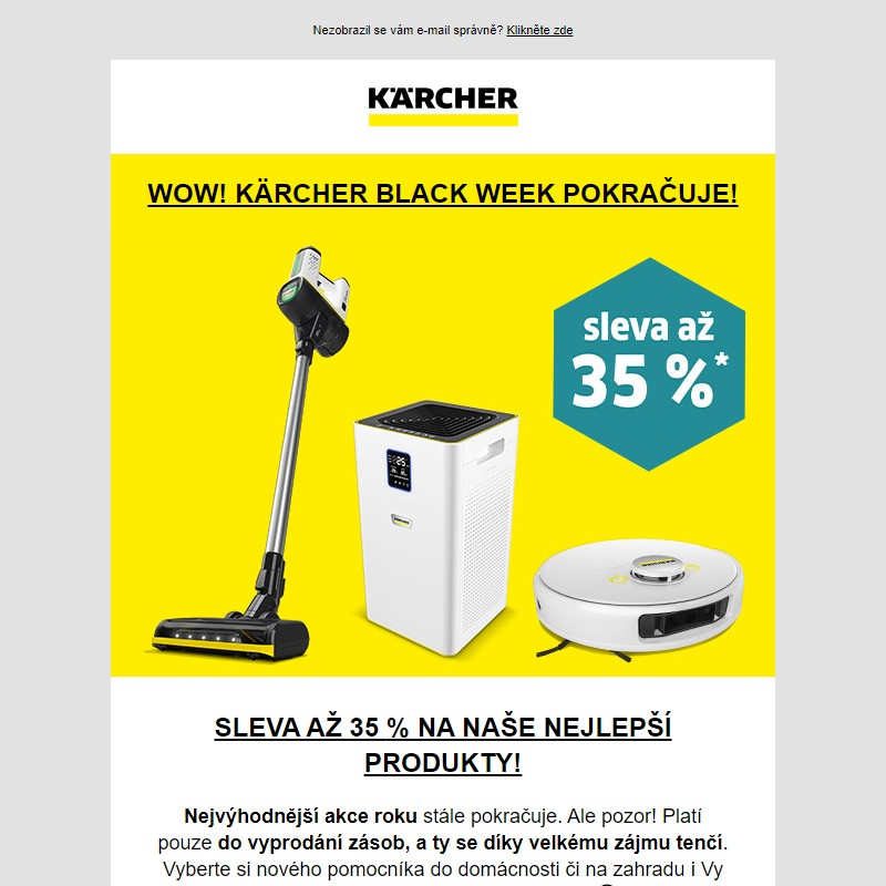 _ Ušetřete až 35 % během Black Weeku v Kärcheru!