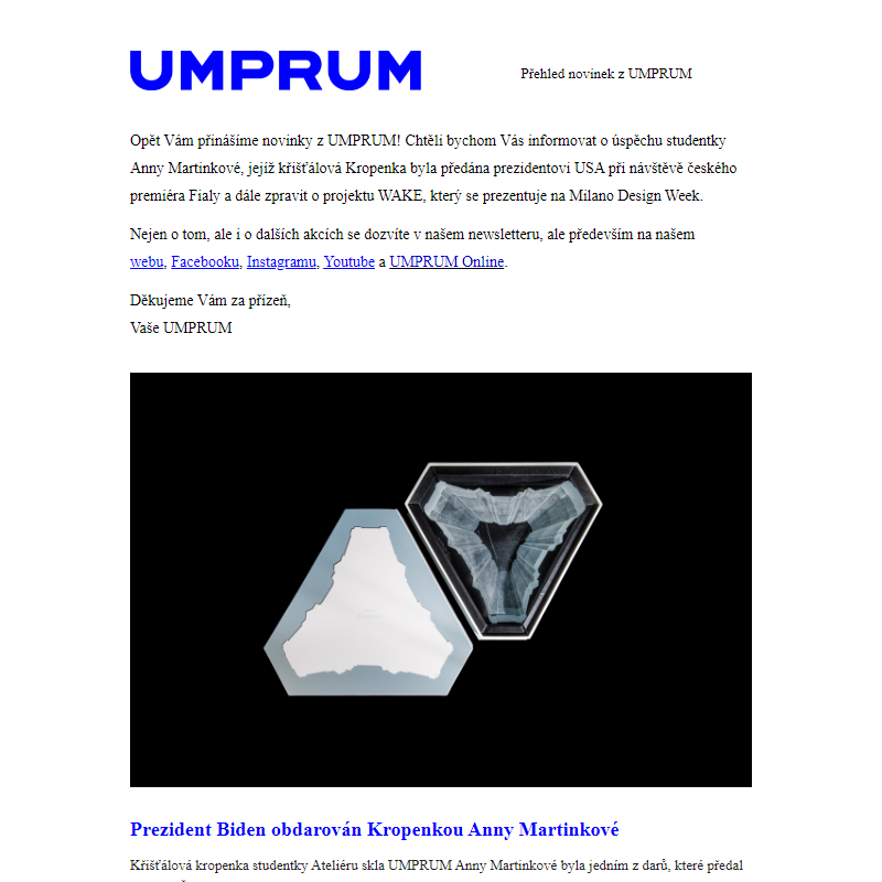 Přehled akcí UMPRUM (22. 4.-28. 4. 2024)