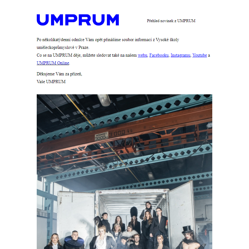 Přehled akcí UMPRUM (2. 2.-11. 2. 2024)