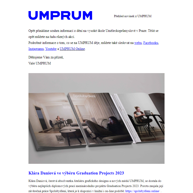 Přehled akcí UMPRUM (4. 3.–10. 3. 2024)