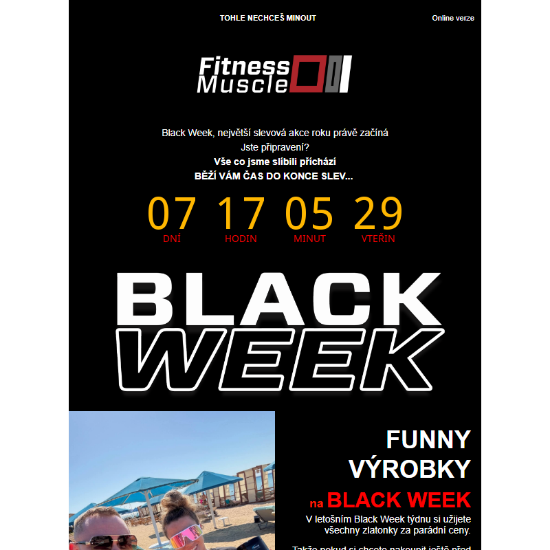 Fitness Black Week - po čertech dobrý slevy