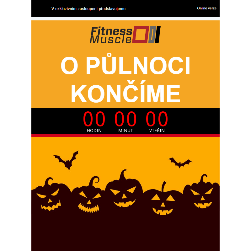 O půlnoci končíme - Halloweenské slevy finišují