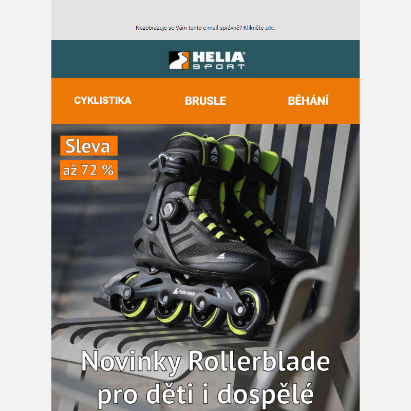 Novinky Rollerblade - oblíbené in-line brusle se slevou až 72 %