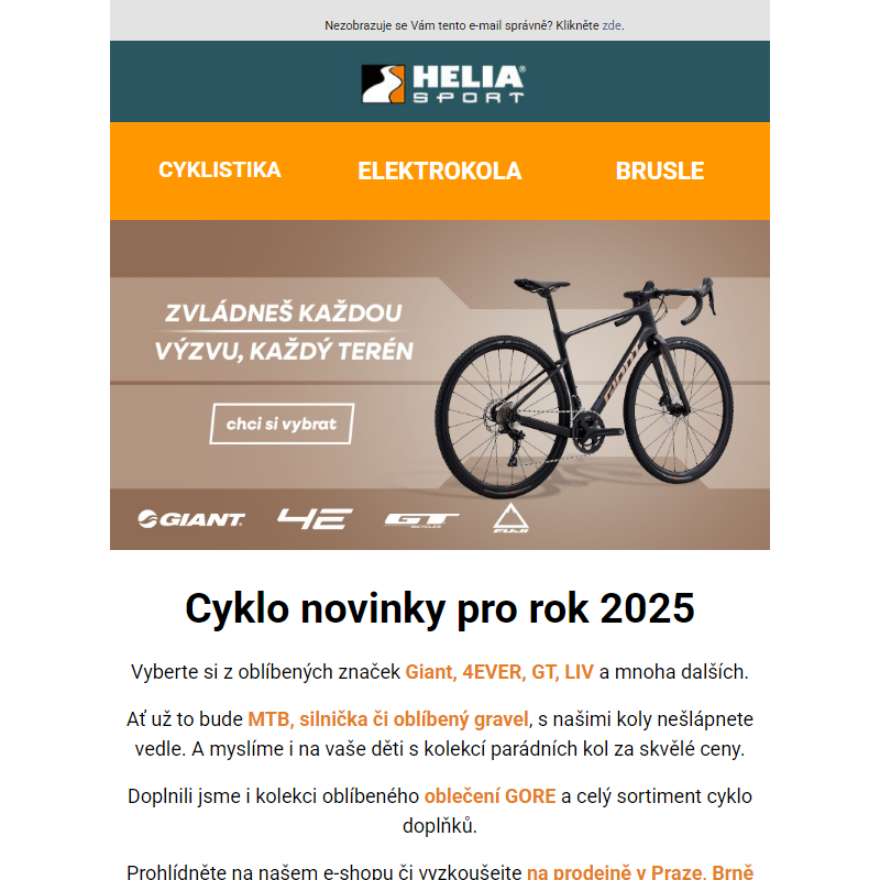 Cyklo novinky pro rok 2025 jsou tady. _