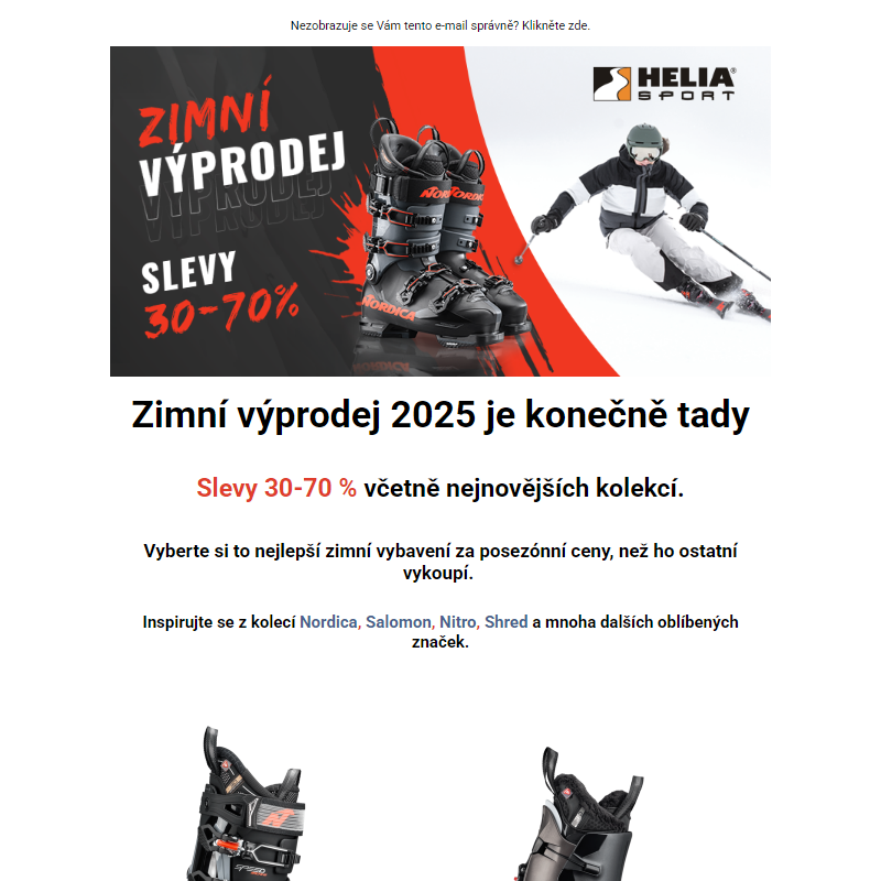 Zimní výprodej 2025 je konečně tady. Slevy 30-70 %. ____