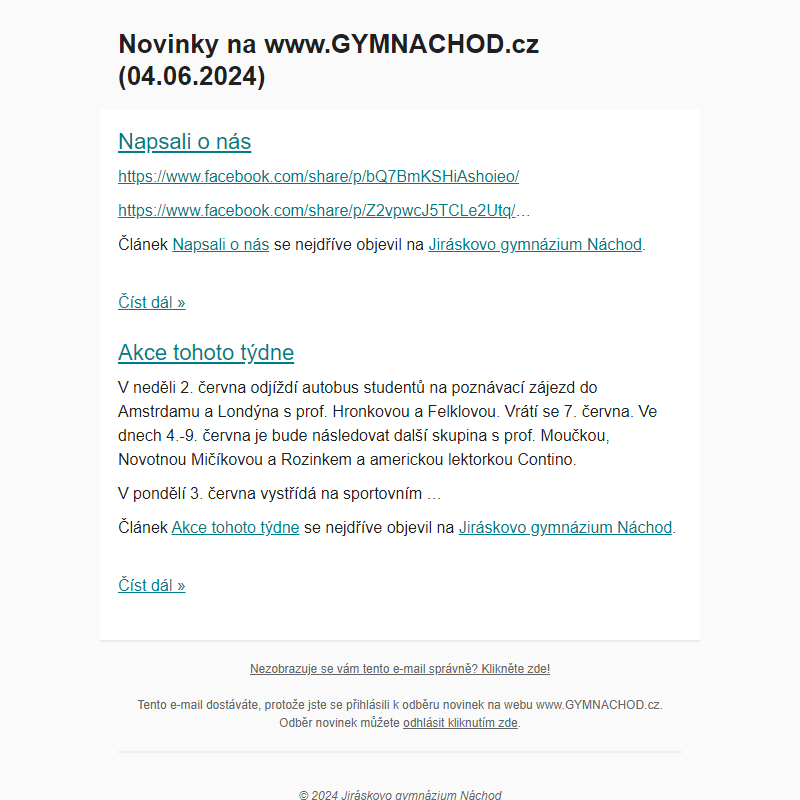 Novinky na www.GYMNACHOD.cz (04.06.2024)