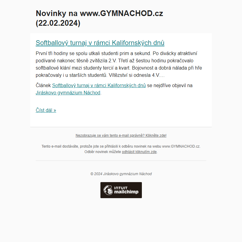 Novinky na www.GYMNACHOD.cz (22.02.2024)