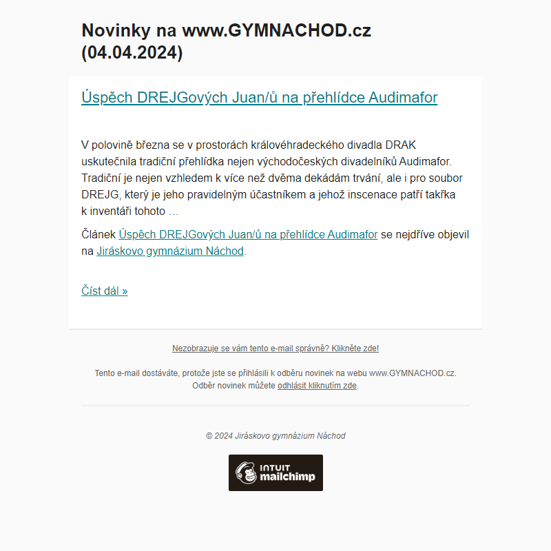 Novinky na www.GYMNACHOD.cz (04.04.2024)