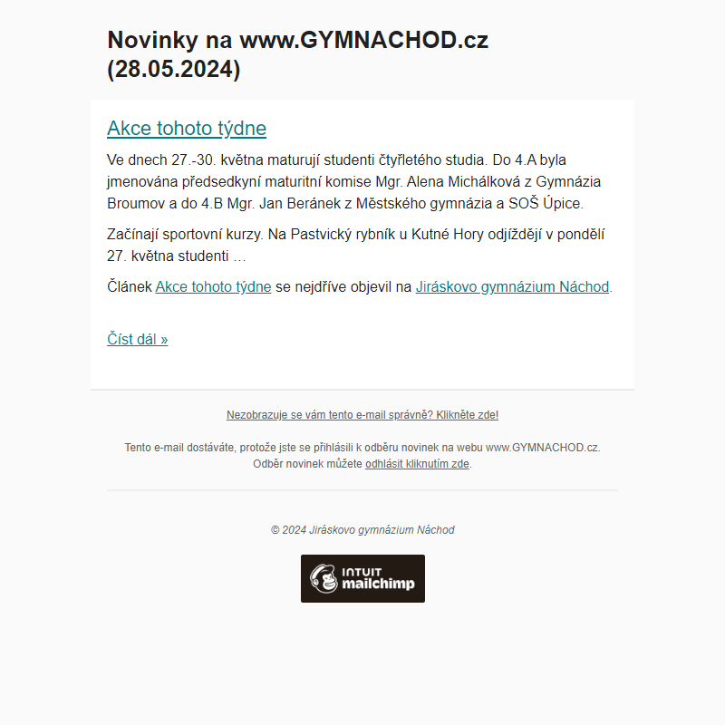 Novinky na www.GYMNACHOD.cz (28.05.2024)