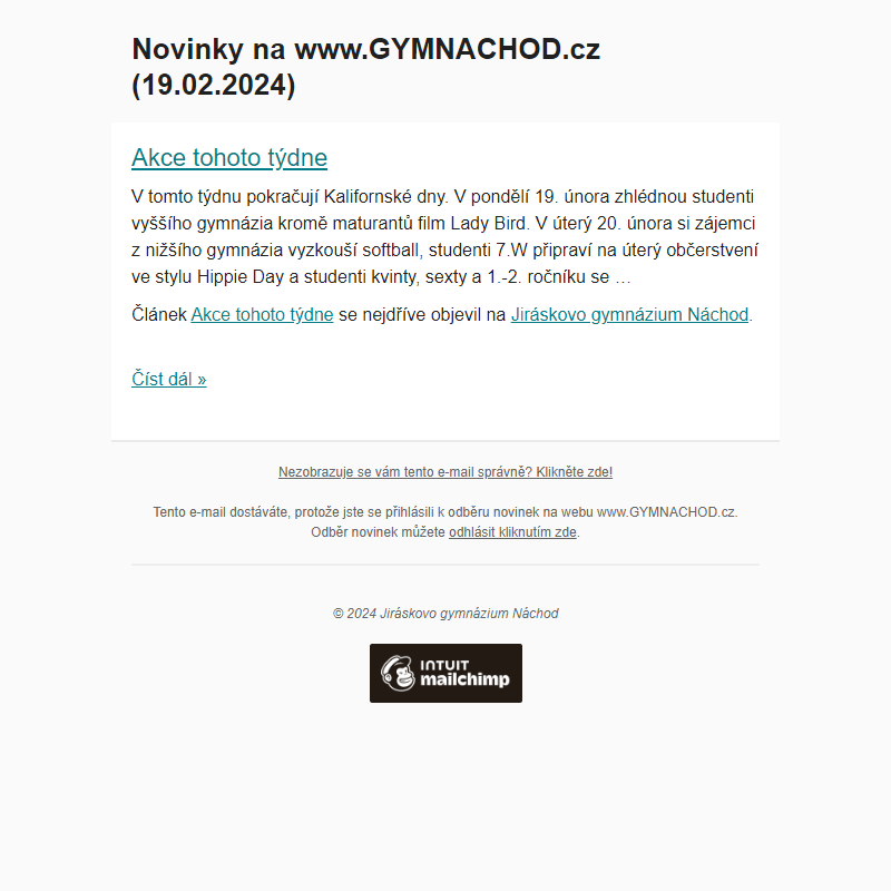Novinky na www.GYMNACHOD.cz (19.02.2024)