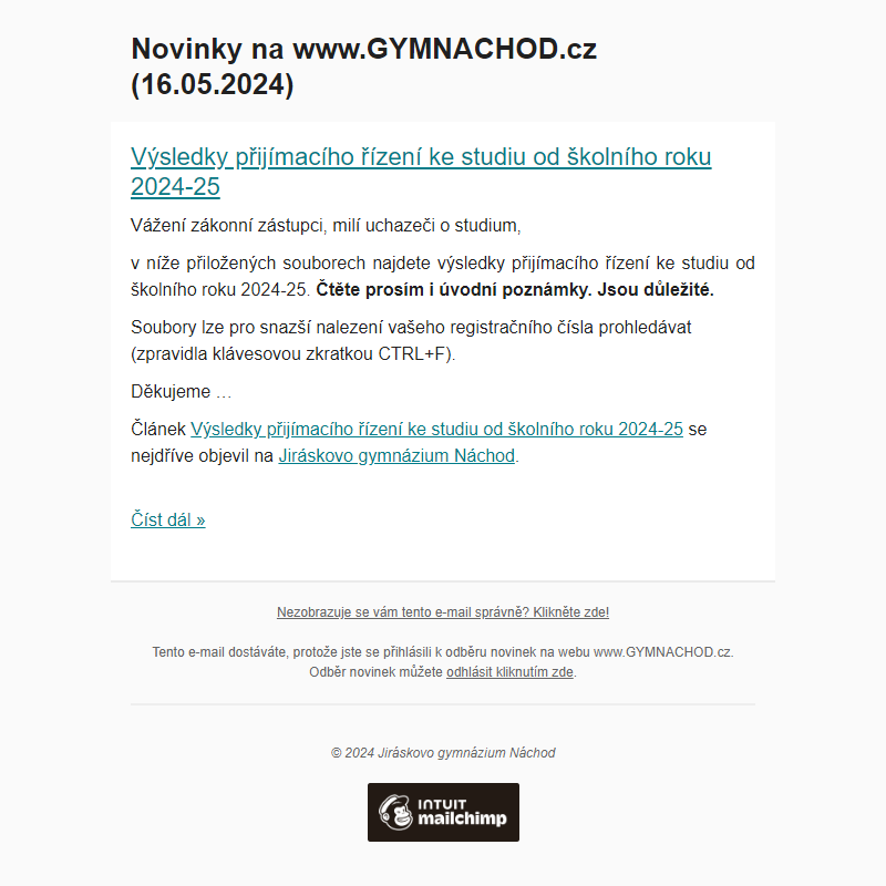 Novinky na www.GYMNACHOD.cz (16.05.2024)