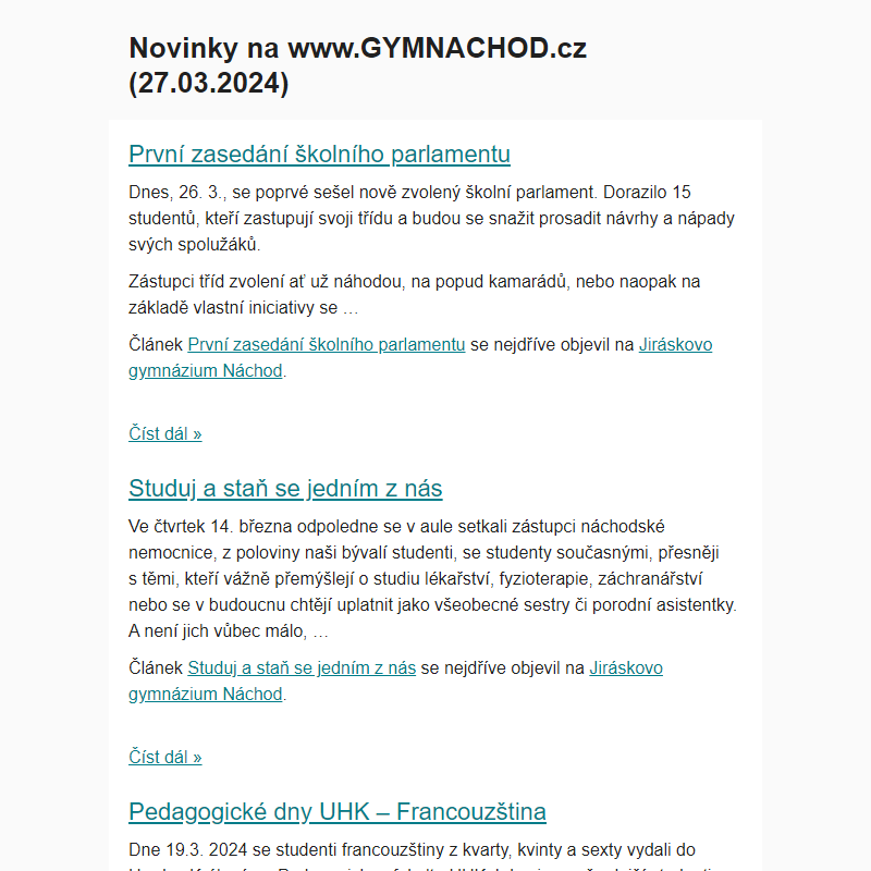 Novinky na www.GYMNACHOD.cz (27.03.2024)