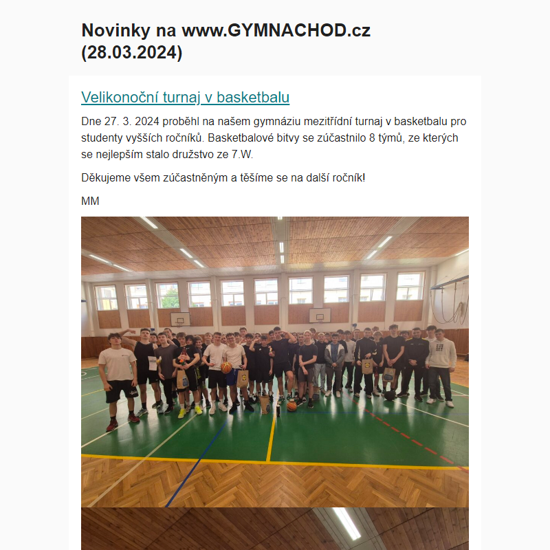Novinky na www.GYMNACHOD.cz (28.03.2024)