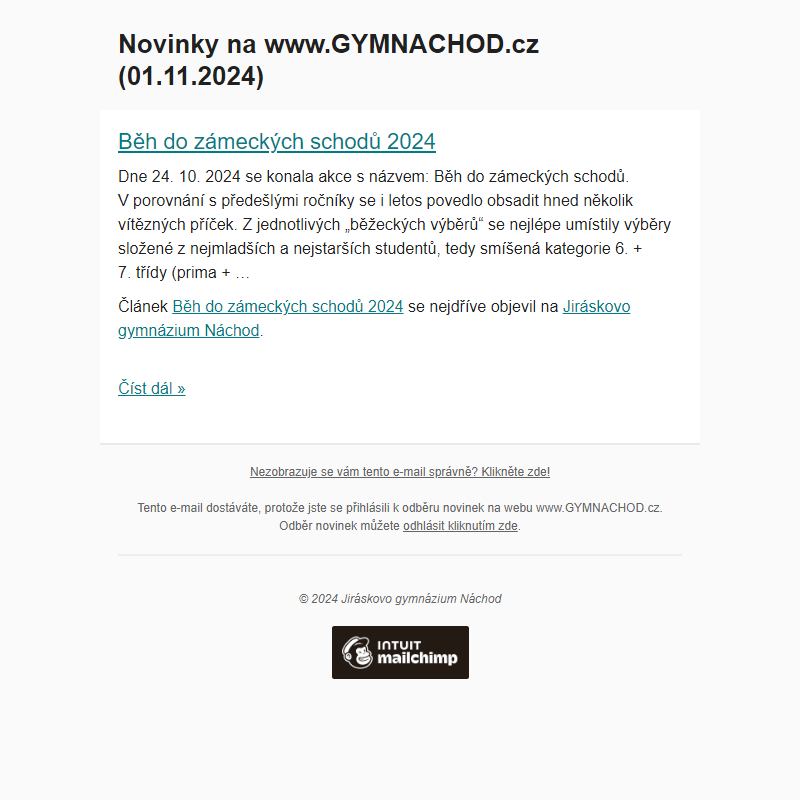 Novinky na www.GYMNACHOD.cz (01.11.2024)