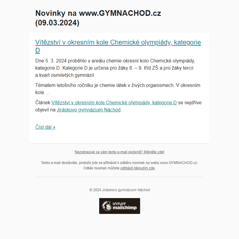 Novinky na www.GYMNACHOD.cz (09.03.2024)