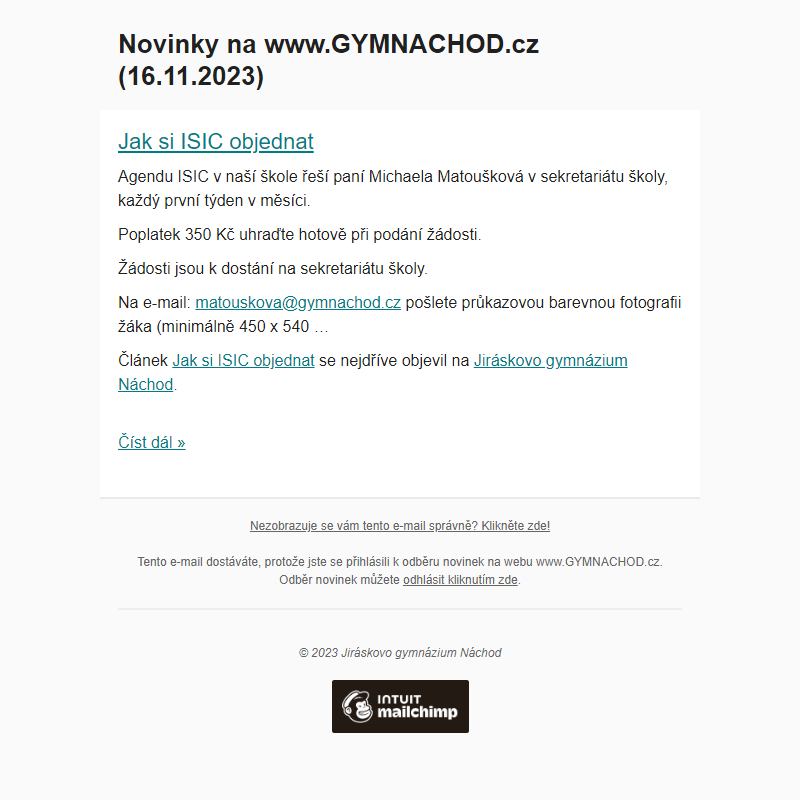 Novinky na www.GYMNACHOD.cz (16.11.2023)