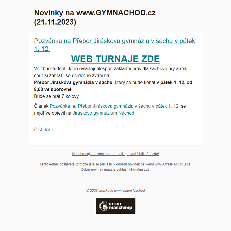 Novinky na www.GYMNACHOD.cz (21.11.2023)