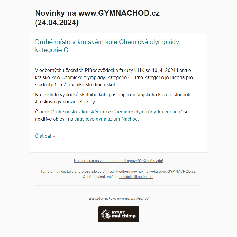 Novinky na www.GYMNACHOD.cz (24.04.2024)